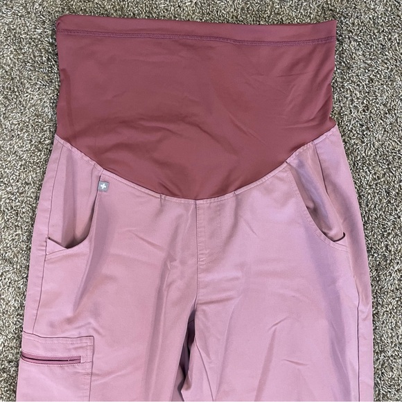 Figs Maternity Zamora Jogger Scrub Pants Mineral Mauve Women’s Size Small Nurse - Picture 2 of 5